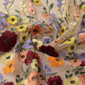 Kain Tile Bordir 3D Applique 10101A