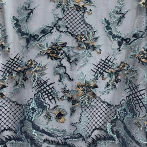 Embroidered Tulle 10021A